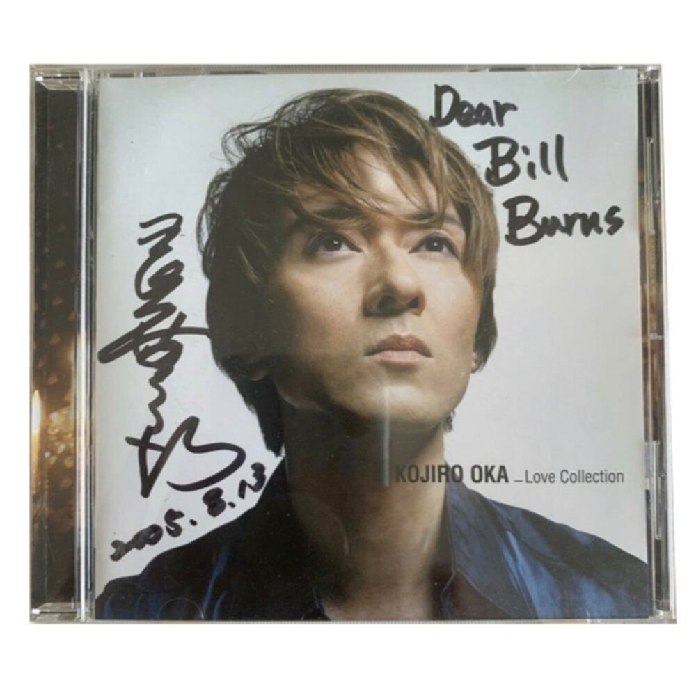 Kojiro Oka Love Collection Japanese Music CD 2013 Columbia Obi Near Mint SIGNED
